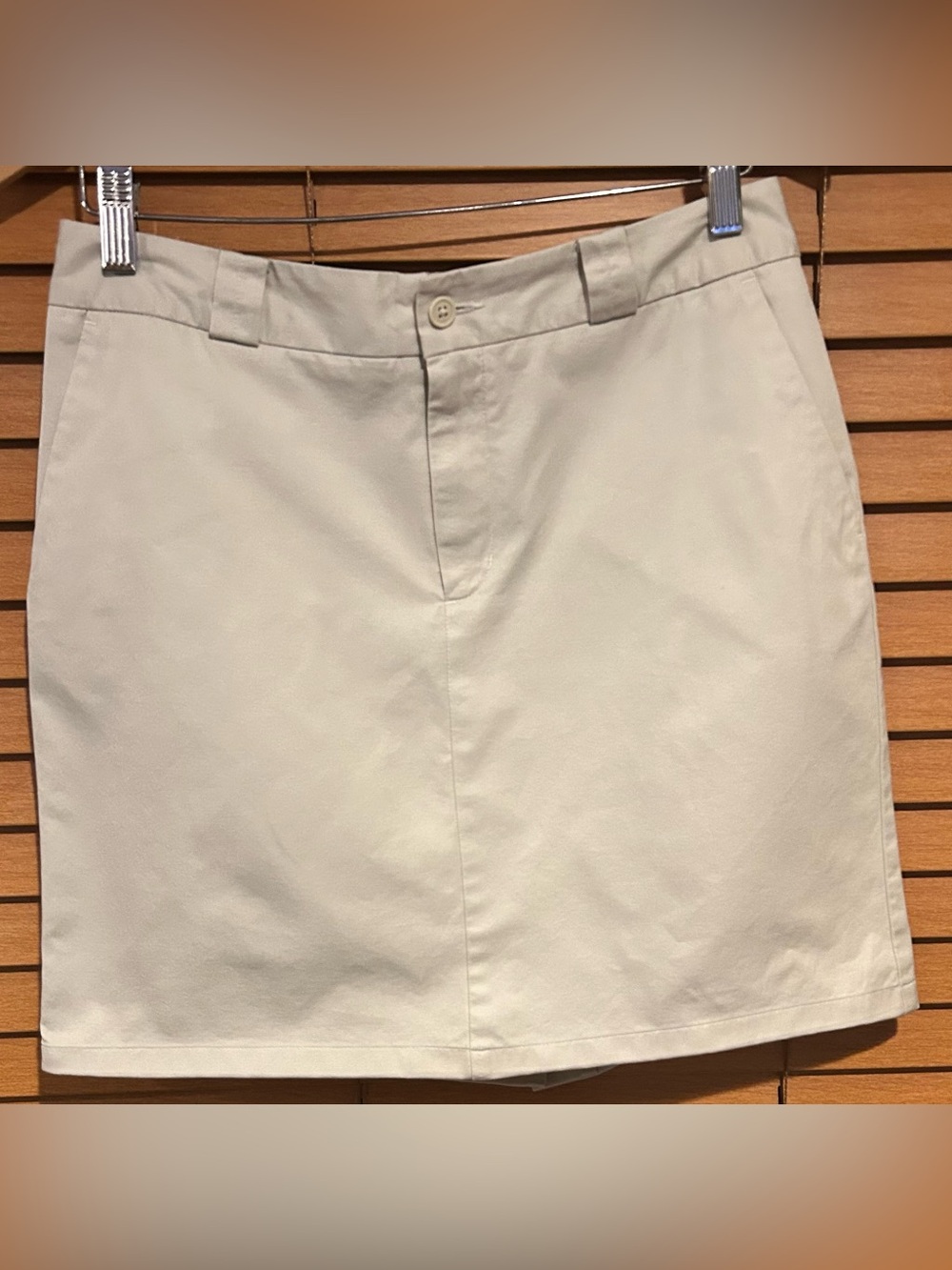 WOMENS GAP KHAKI PENCIL SKIRT MIDI -CLASSIC - SIZE 6